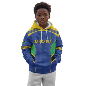 Afro Tanzania Football Custom Kid Hoodie Go Taifa Stars Go - African Pride