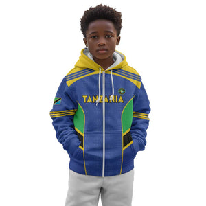 Afro Tanzania Football Custom Kid Hoodie Go Taifa Stars Go - African Pride