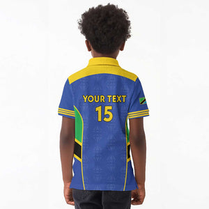 Afro Tanzania Football Custom Kid Polo Shirt Go Taifa Stars Go - African Pride