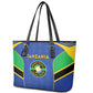 Afro Tanzania Football Leather Tote Bag Go Taifa Stars Go - African Pride