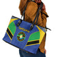 Afro Tanzania Football Leather Tote Bag Go Taifa Stars Go - African Pride