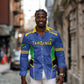 Afro Tanzania Football Custom Long Sleeve Button Shirt Go Taifa Stars Go - African Pride