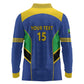 Afro Tanzania Football Custom Long Sleeve Polo Shirt Go Taifa Stars Go - African Pride