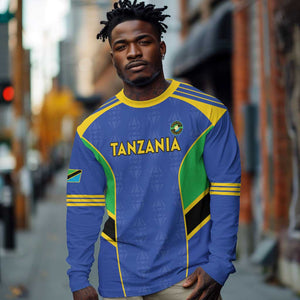 Afro Tanzania Football Custom Long Sleeve Shirt Go Taifa Stars Go - African Pride