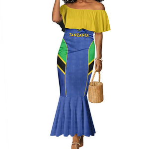 Afro Tanzania Football Custom Mermaid Dress Go Taifa Stars Go - African Pride