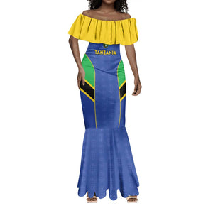 Afro Tanzania Football Custom Mermaid Dress Go Taifa Stars Go - African Pride