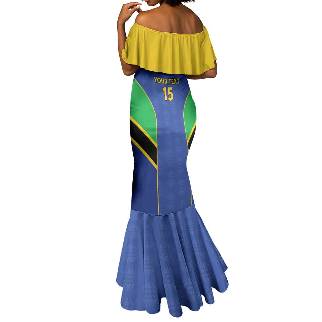 Afro Tanzania Football Custom Mermaid Dress Go Taifa Stars Go - African Pride