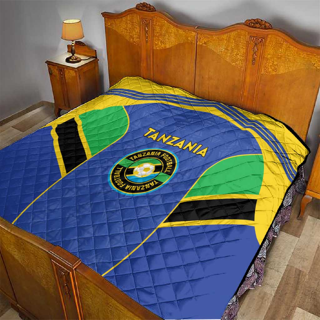Afro Tanzania Football Quilt Go Taifa Stars Go - African Pride