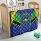 Afro Tanzania Football Quilt Go Taifa Stars Go - African Pride