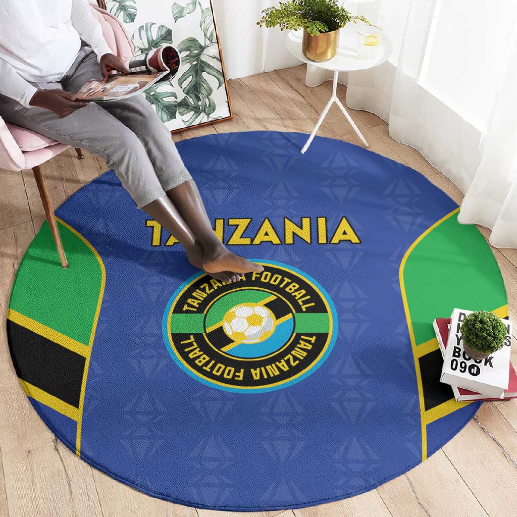 Afro Tanzania Football Round Carpet Go Taifa Stars Go - African Pride