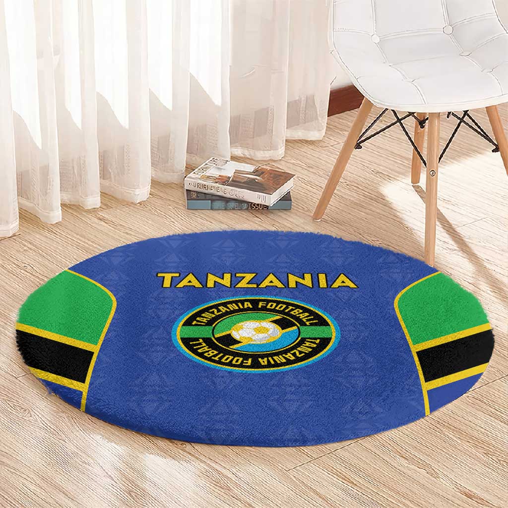 Afro Tanzania Football Round Carpet Go Taifa Stars Go - African Pride