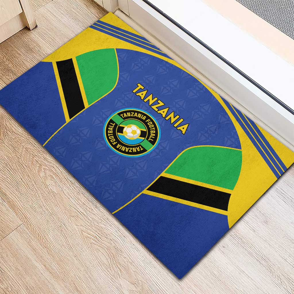 Afro Tanzania Football Rubber Doormat Go Taifa Stars Go - African Pride