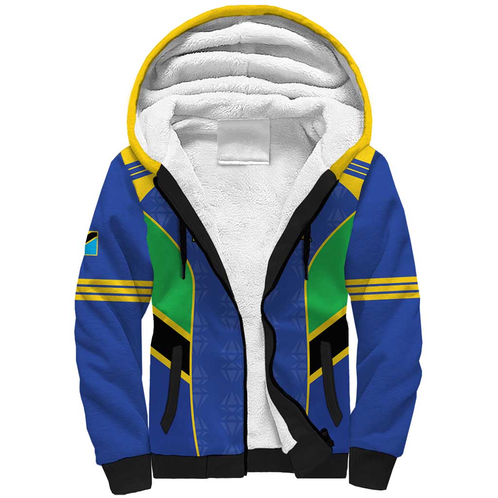 Afro Tanzania Football Custom Sherpa Hoodie Go Taifa Stars Go - African Pride