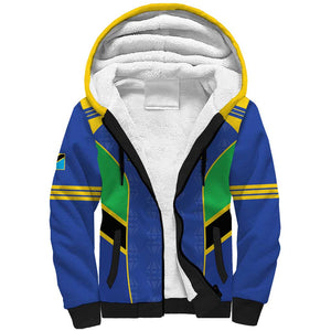 Afro Tanzania Football Custom Sherpa Hoodie Go Taifa Stars Go - African Pride