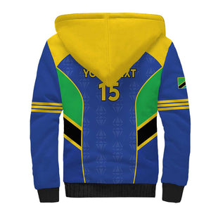 Afro Tanzania Football Custom Sherpa Hoodie Go Taifa Stars Go - African Pride