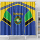 Afro Tanzania Football Shower Curtain Go Taifa Stars Go - African Pride
