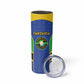 Afro Tanzania Football Custom Skinny Tumbler Go Taifa Stars Go - African Pride
