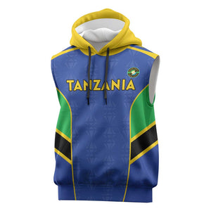 Afro Tanzania Football Custom Sleeveless Hoodie Go Taifa Stars Go - African Pride