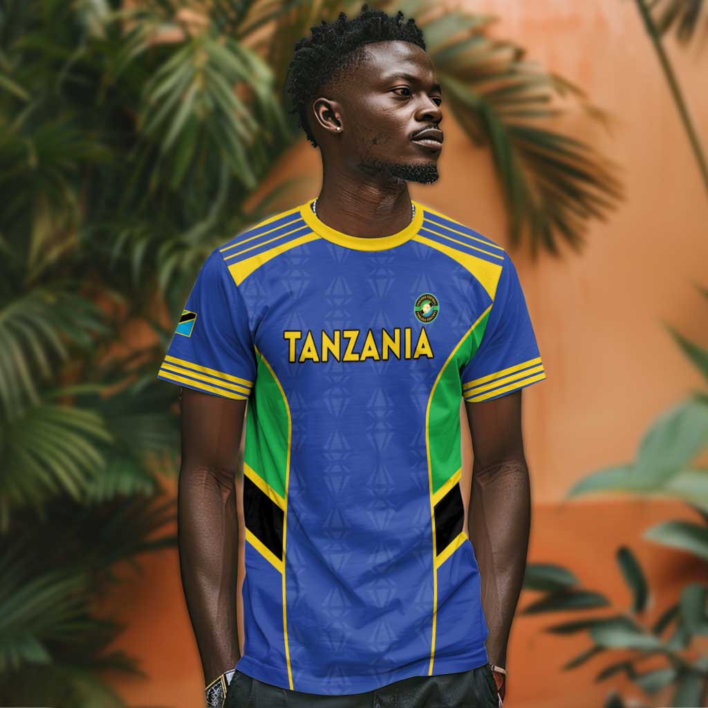Afro Tanzania Football Custom T shirt Go Taifa Stars Go - African Pride