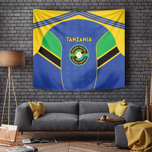 Afro Tanzania Football Tapestry Go Taifa Stars Go - African Pride
