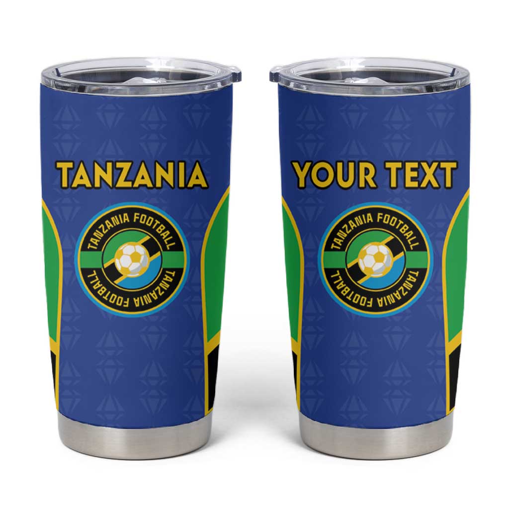 Afro Tanzania Football Custom Tumbler Cup Go Taifa Stars Go - African Pride