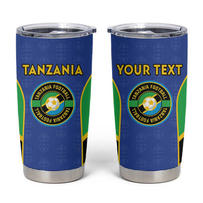 Afro Tanzania Football Custom Tumbler Cup Go Taifa Stars Go - African Pride