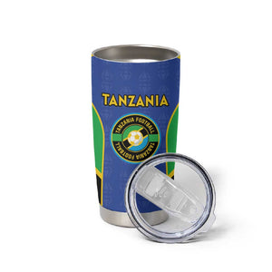 Afro Tanzania Football Custom Tumbler Cup Go Taifa Stars Go - African Pride