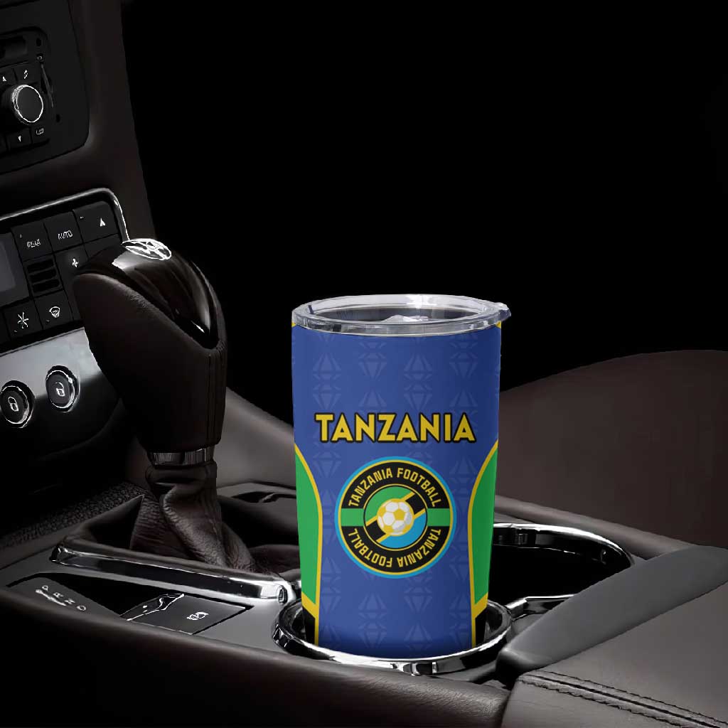 Afro Tanzania Football Custom Tumbler Cup Go Taifa Stars Go - African Pride