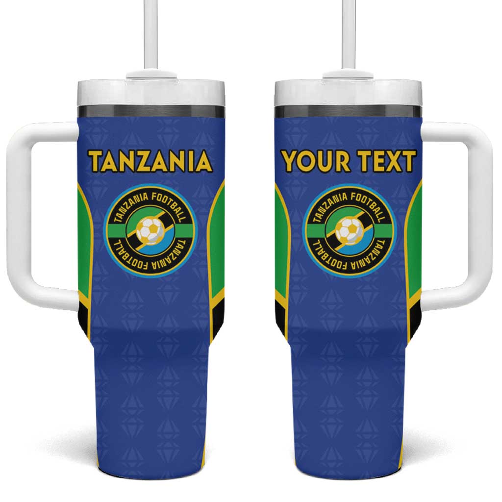 Afro Tanzania Football Custom Tumbler With Handle Go Taifa Stars Go - African Pride