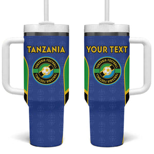 Afro Tanzania Football Custom Tumbler With Handle Go Taifa Stars Go - African Pride