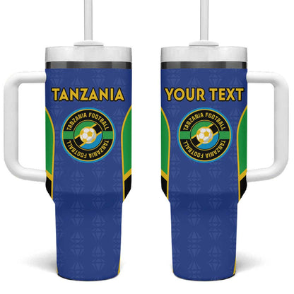 Afro Tanzania Football Custom Tumbler With Handle Go Taifa Stars Go - African Pride