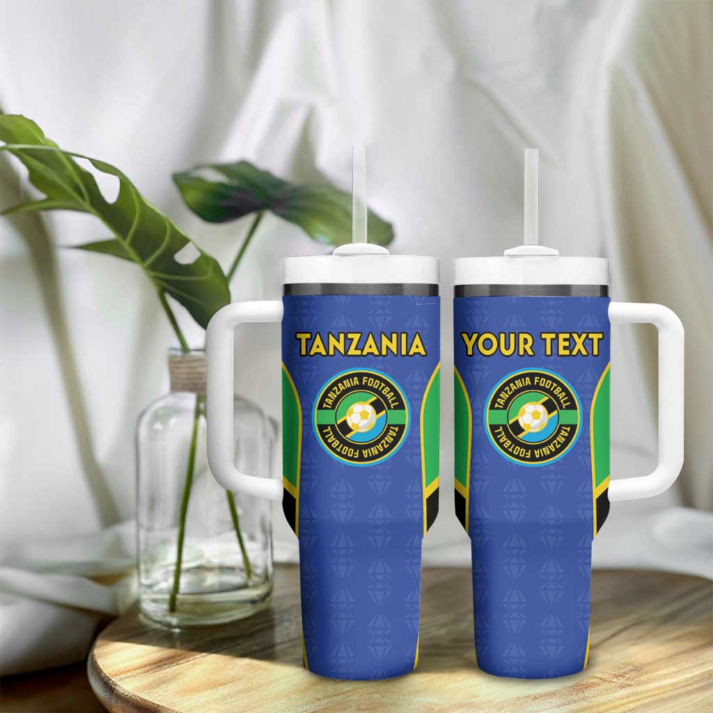 Afro Tanzania Football Custom Tumbler With Handle Go Taifa Stars Go - African Pride