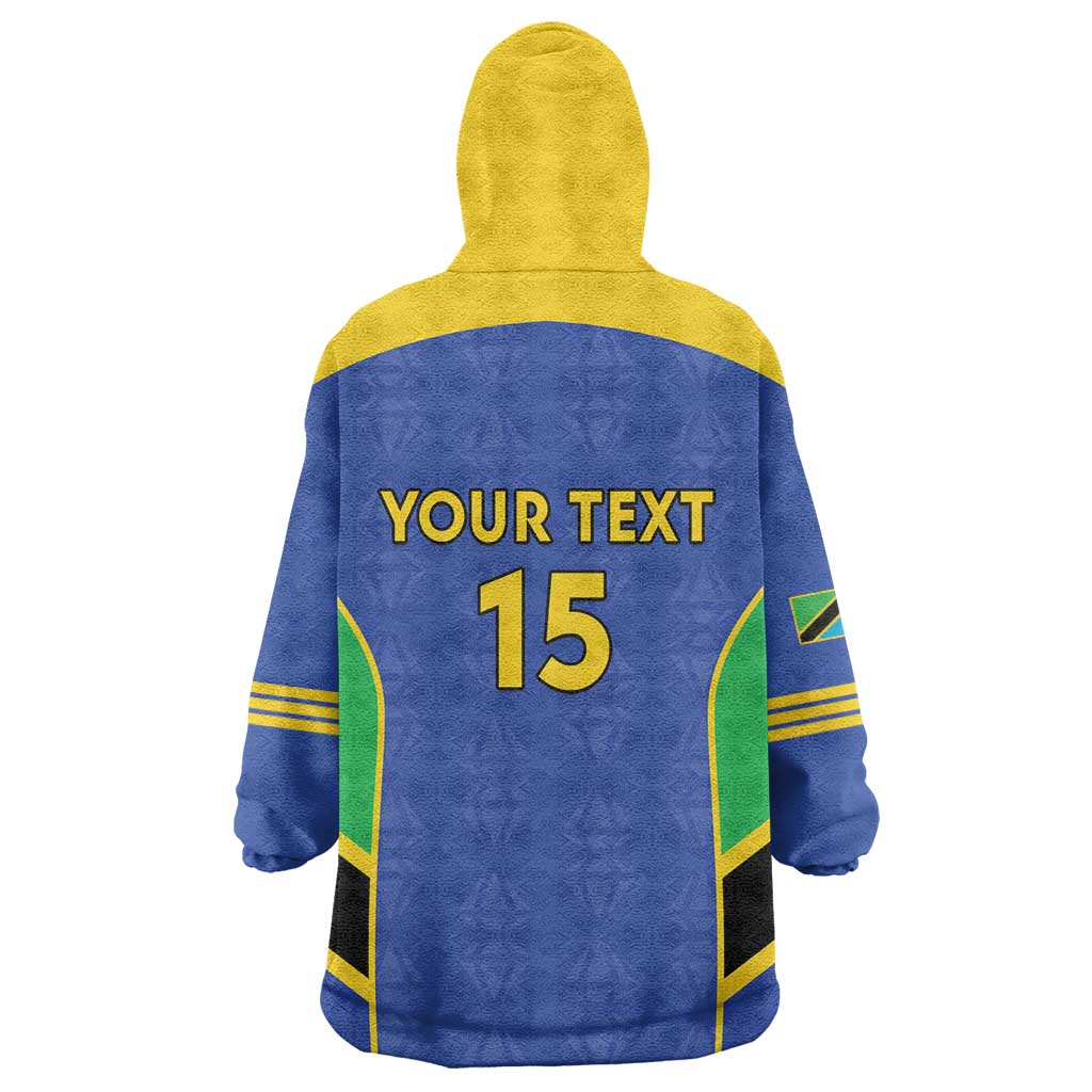 Afro Tanzania Football Custom Wearable Blanket Hoodie Go Taifa Stars Go - African Pride