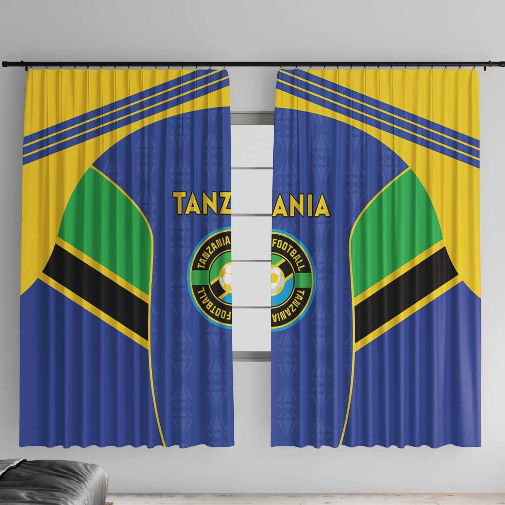 Afro Tanzania Football Window Curtain Go Taifa Stars Go - African Pride