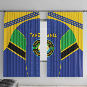 Afro Tanzania Football Window Curtain Go Taifa Stars Go - African Pride