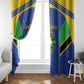Afro Tanzania Football Window Curtain Go Taifa Stars Go - African Pride