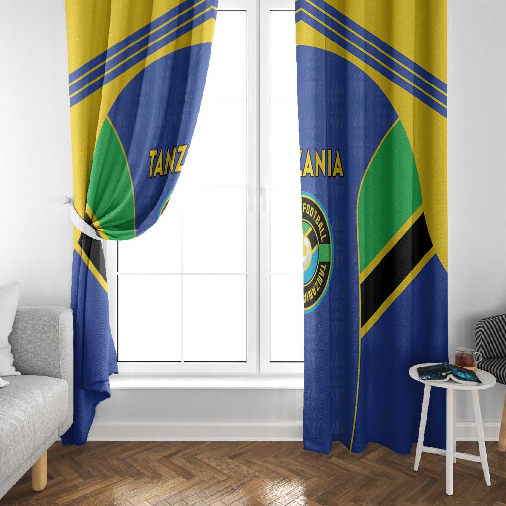 Afro Tanzania Football Window Curtain Go Taifa Stars Go - African Pride