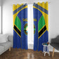 Afro Tanzania Football Window Curtain Go Taifa Stars Go - African Pride