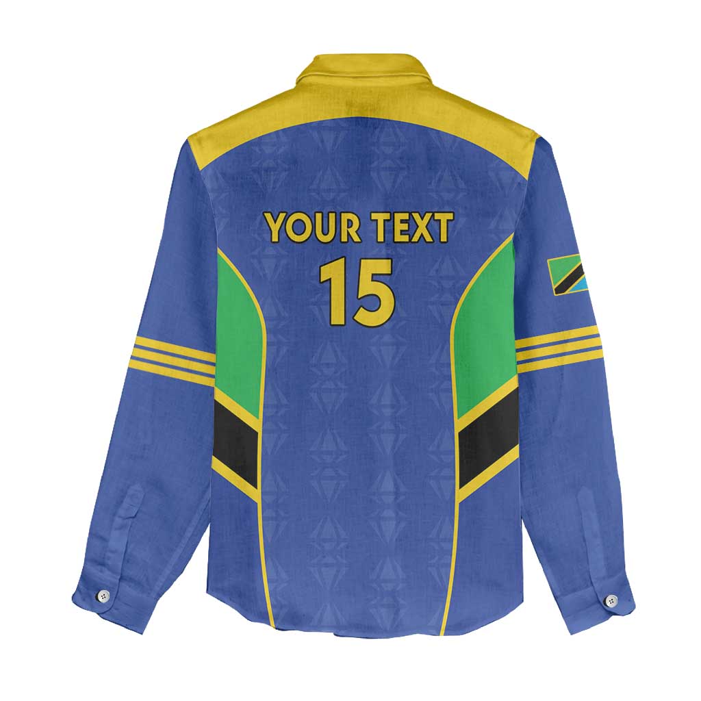Afro Tanzania Football Custom Women Casual Shirt Go Taifa Stars Go - African Pride
