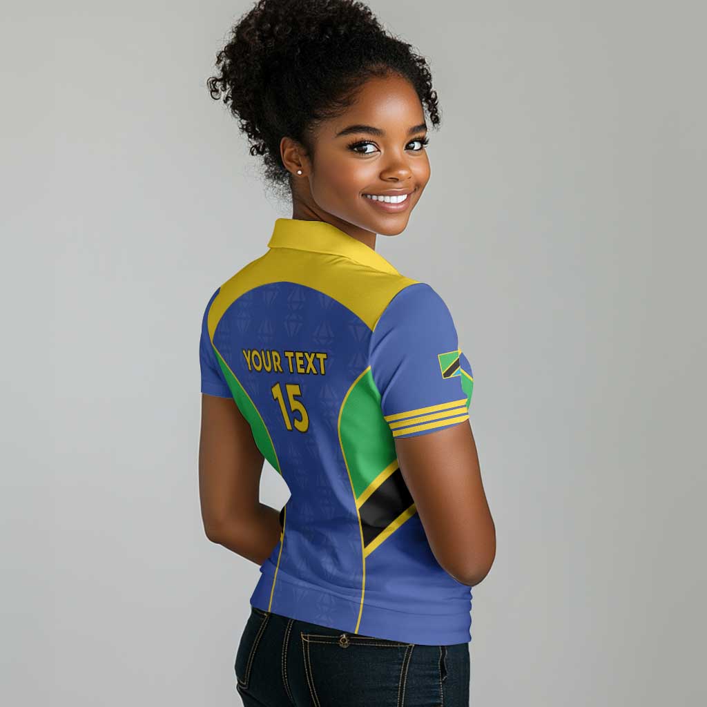 Afro Tanzania Football Custom Women Polo Shirt Go Taifa Stars Go - African Pride