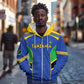 Afro Tanzania Football Custom Zip Hoodie Go Taifa Stars Go - African Pride