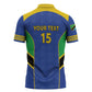 Custom Tanzania Football Zipper Polo Shirt Go Taifa Stars Go