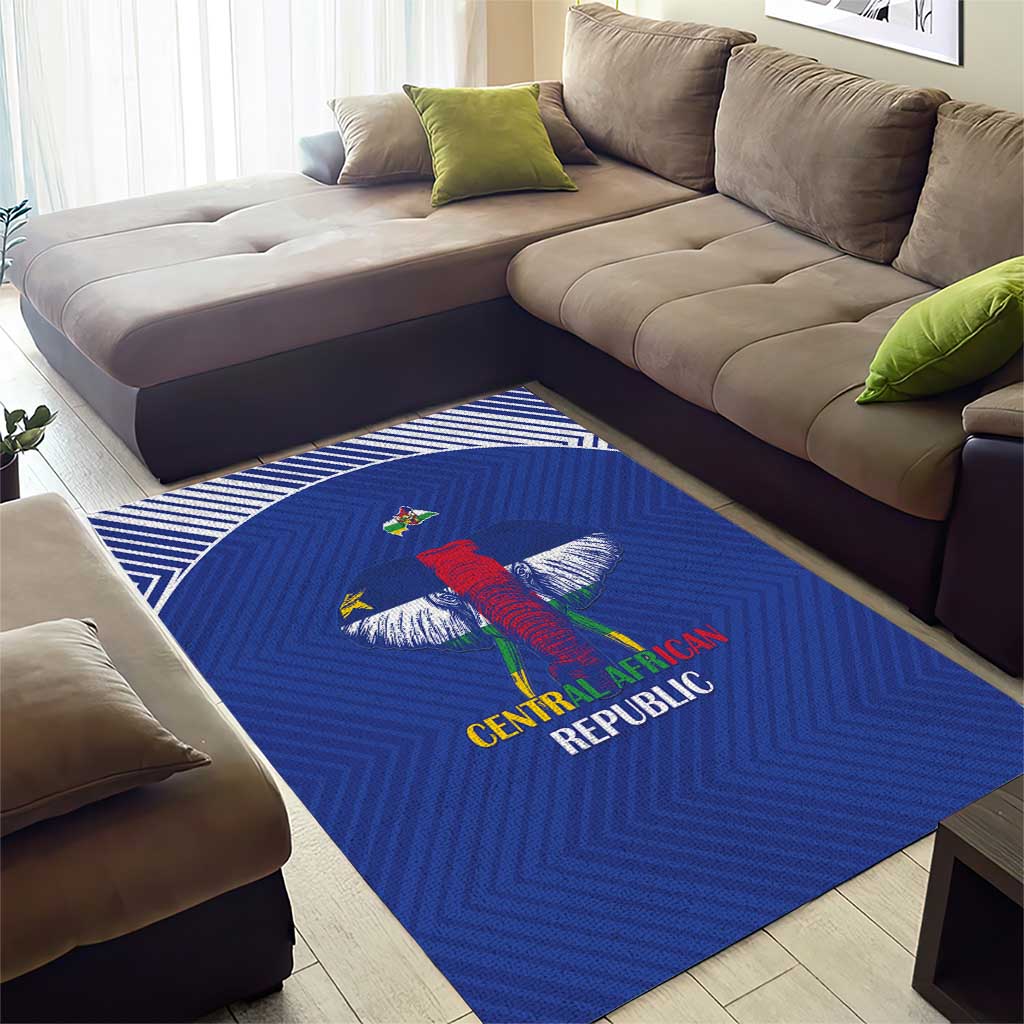 Afro Central African Republic Football Area Rug Go Champions - African Pride