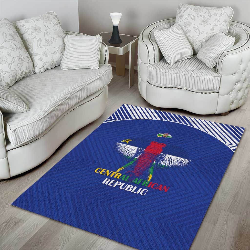 Afro Central African Republic Football Area Rug Go Champions - African Pride