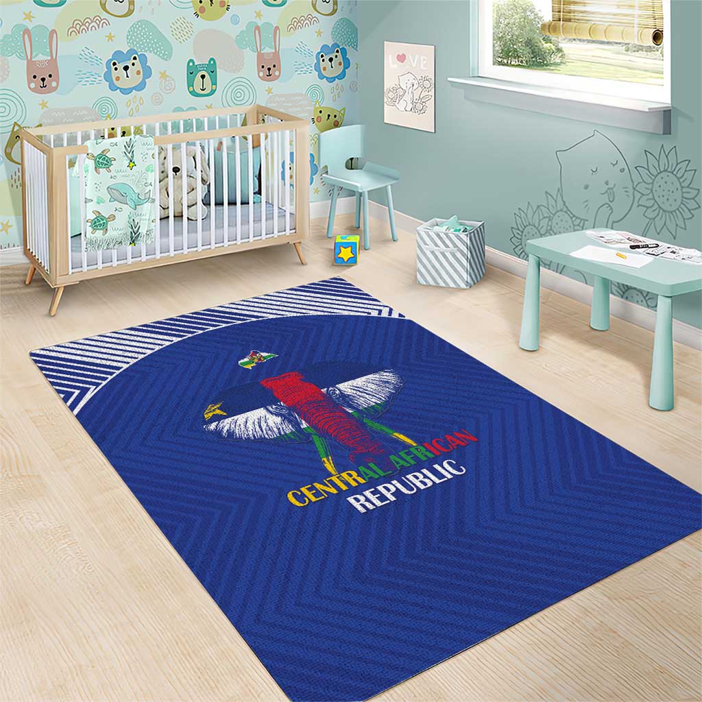 Afro Central African Republic Football Area Rug Go Champions - African Pride