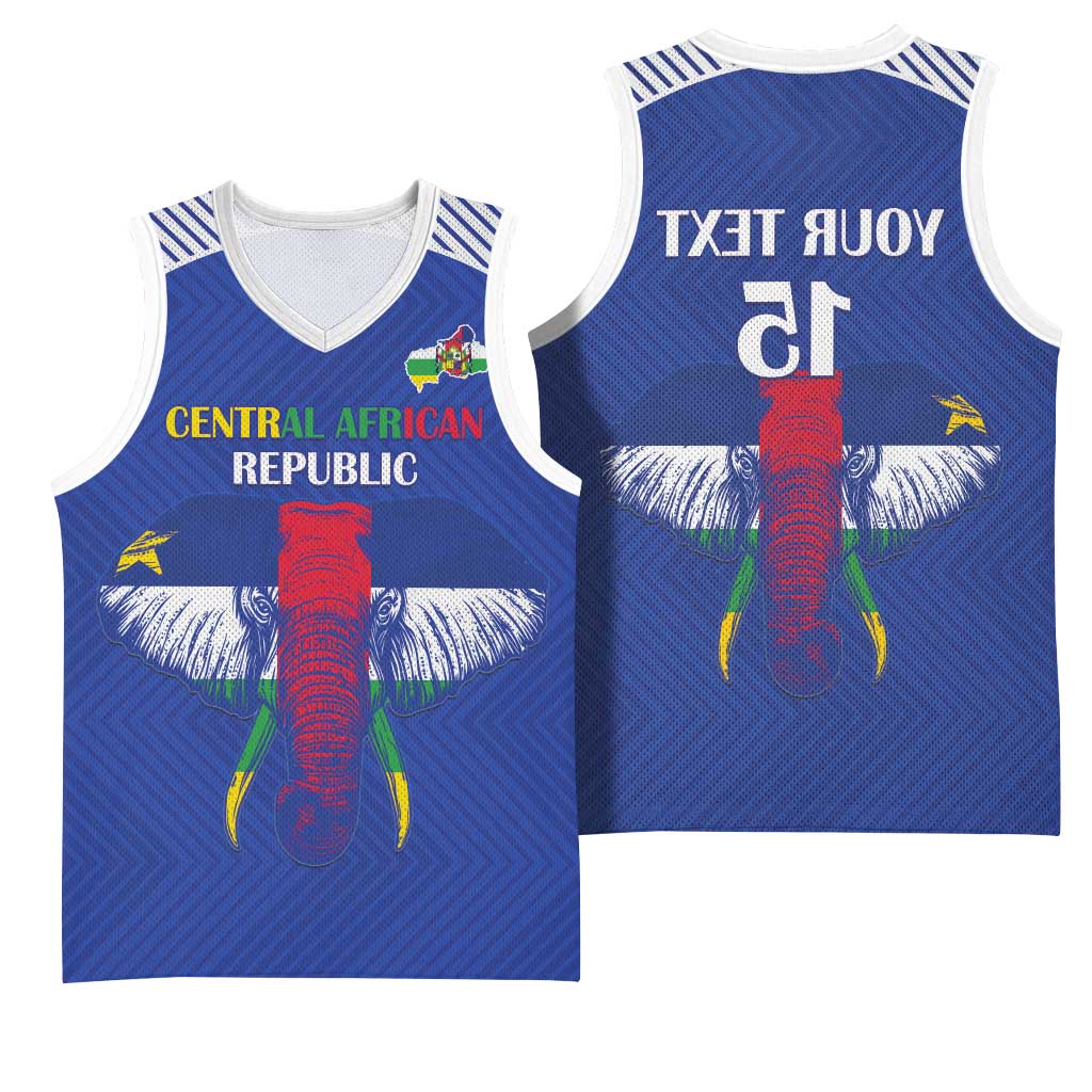 Afro Central African Republic Football Custom Basketball Jersey Go Champions - African Pride