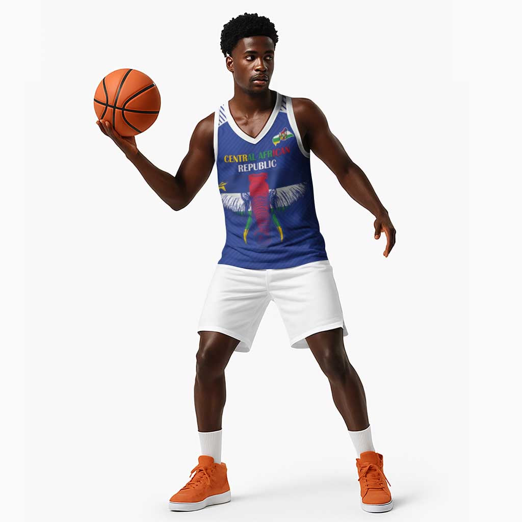 Afro Central African Republic Football Custom Basketball Jersey Go Champions - African Pride
