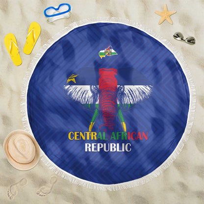 Afro Central African Republic Football Beach Blanket Go Champions - African Pride
