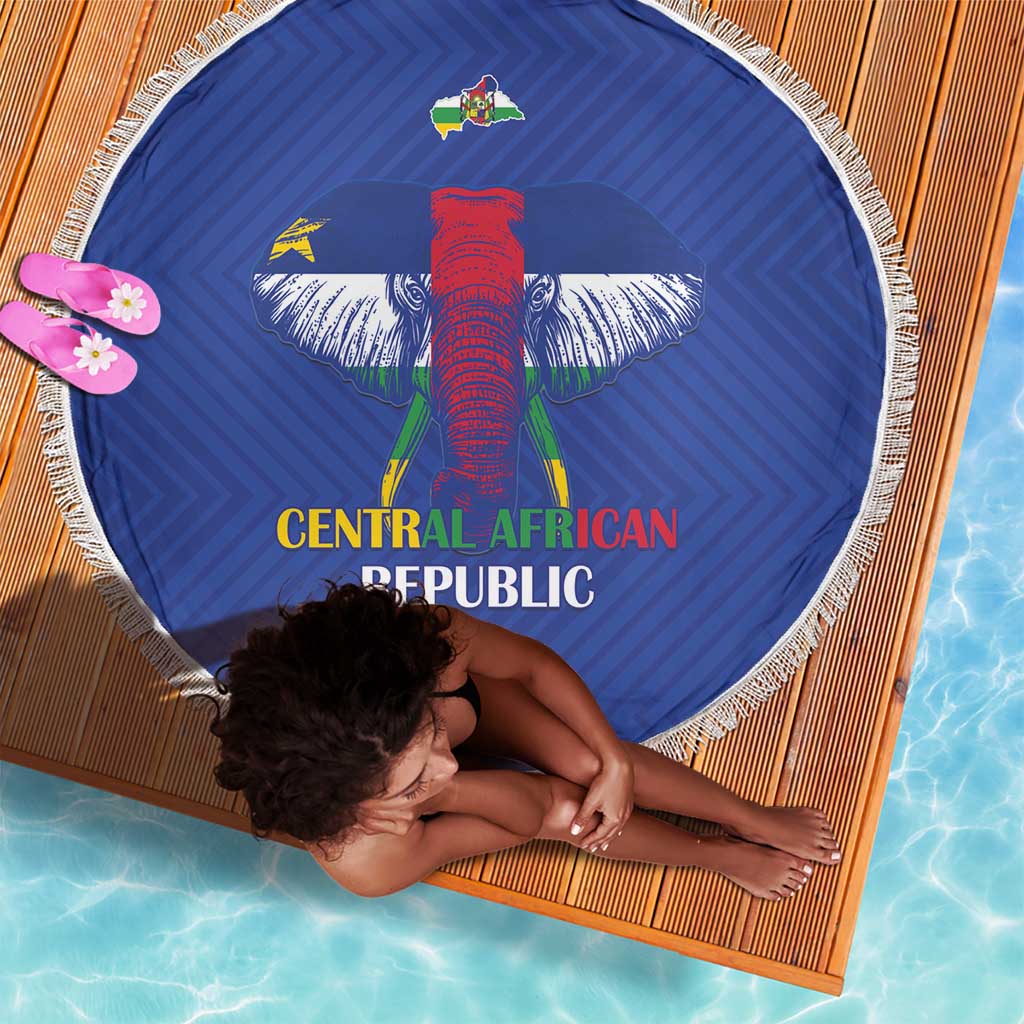 Afro Central African Republic Football Beach Blanket Go Champions - African Pride