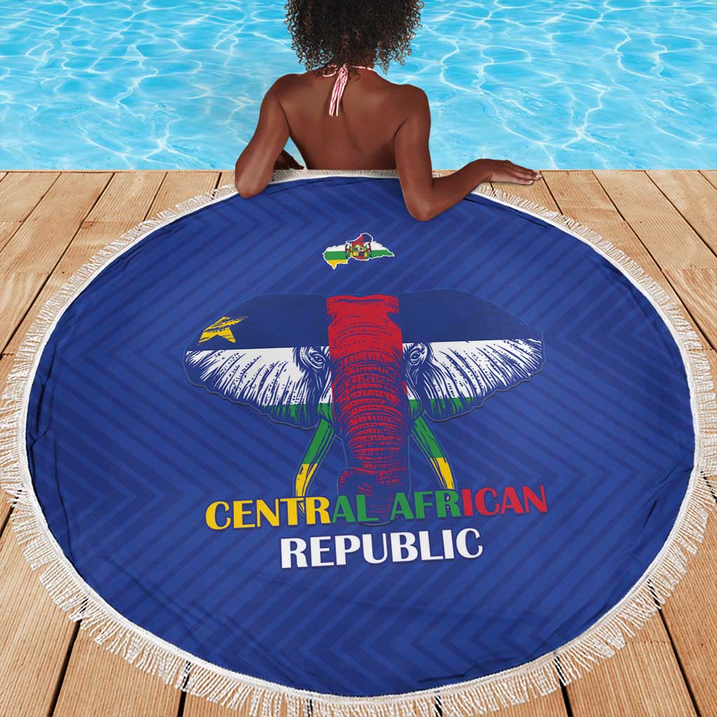 Afro Central African Republic Football Beach Blanket Go Champions - African Pride